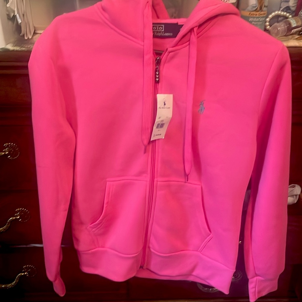 Pink Sz S Ralph Lauren Hoodie NWT